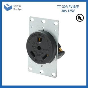 适配美标音响插座TT-30RV插座 UL美式转换RV插座 30A 125V