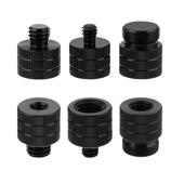 适配1 8魔术手58螺母麦克风摇臂支架手拧螺丝摄影相机 4螺丝转接3