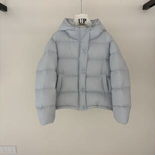 连帽90白鸭绒面包羽绒服女短款加厚保暖宽松韩版泡芙时尚潮流2026