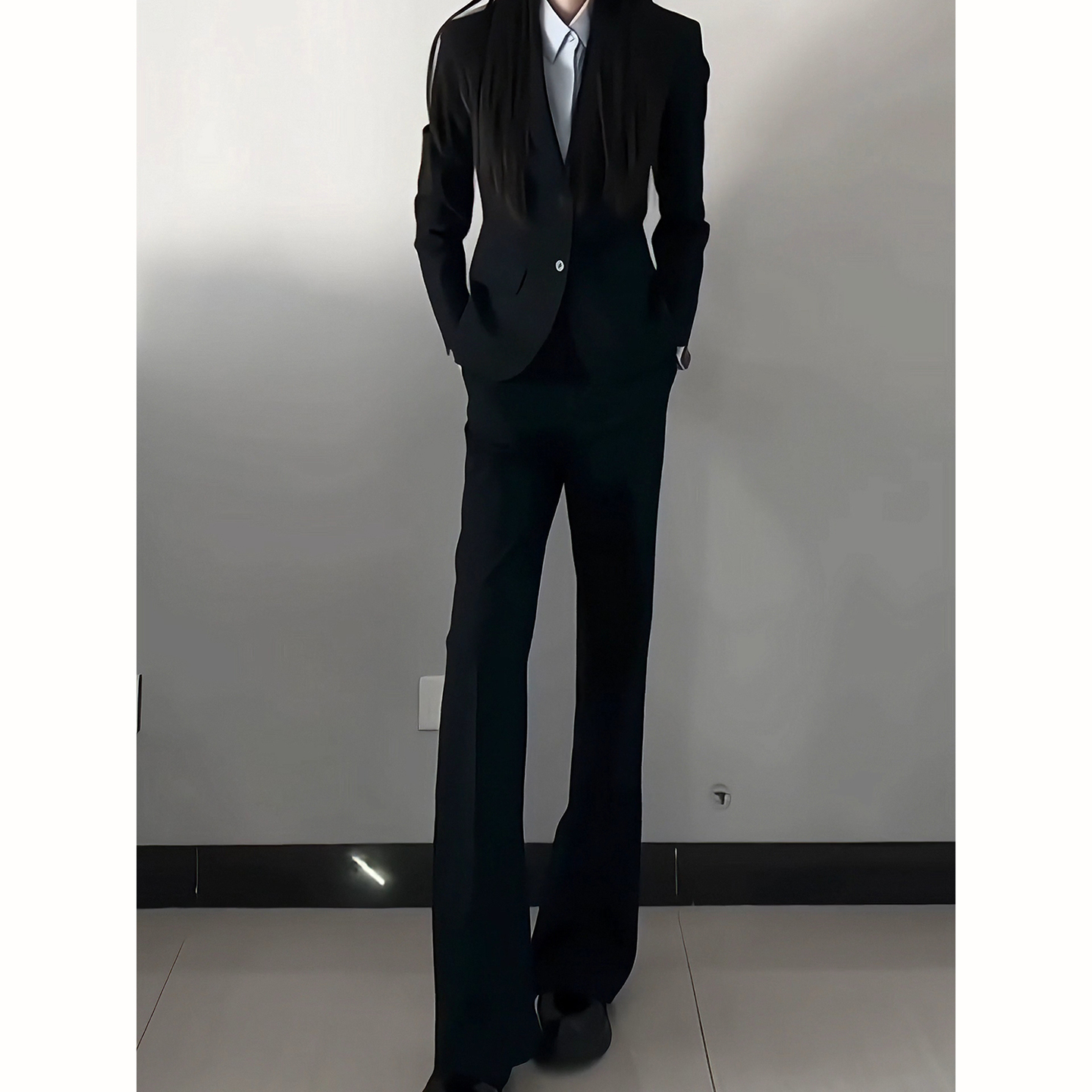 黑色显瘦dk西裤男士秋季痞帅长裤