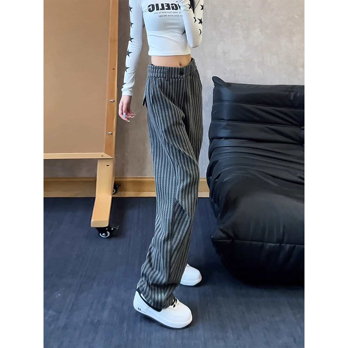 小香风雪尼尔抓绒卫裤男女秋冬老钱风高级感裤子直筒垂感休闲长裤,男装,卫裤,淘宝优惠券,粉丝福利购,淘宝优惠卷