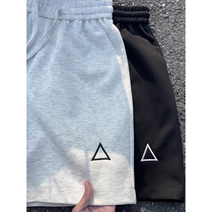 子宽松情侣大裤 体育生穿搭篮球训练裤 衩 男美式 高级感痞帅刺绣短裤