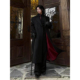 黑色红内教父风毛呢大衣男秋冬中长款 呢子西装 外套英伦风垫肩风衣