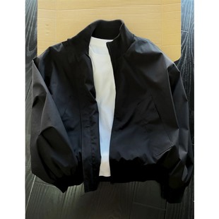 cleanfit短款 秋季 高級感工裝 棒球服防風防水沖鋒衣 飛行員夾克男款