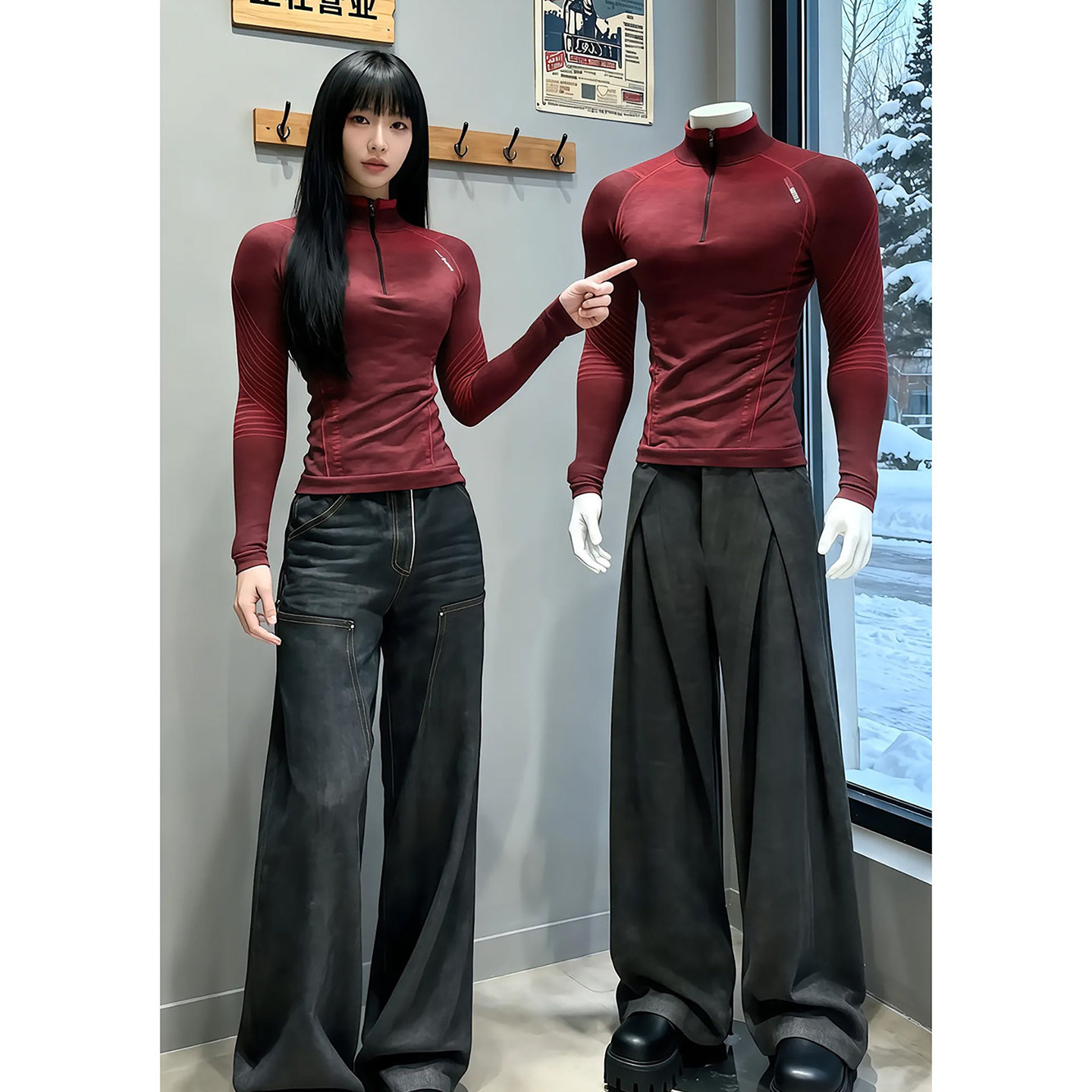 本命年红色蟒纹半拉链长袖t恤男春秋修身高弹肌肉健身训练运动服,男装,T恤,淘宝优惠券,粉丝福利购,淘宝优惠卷