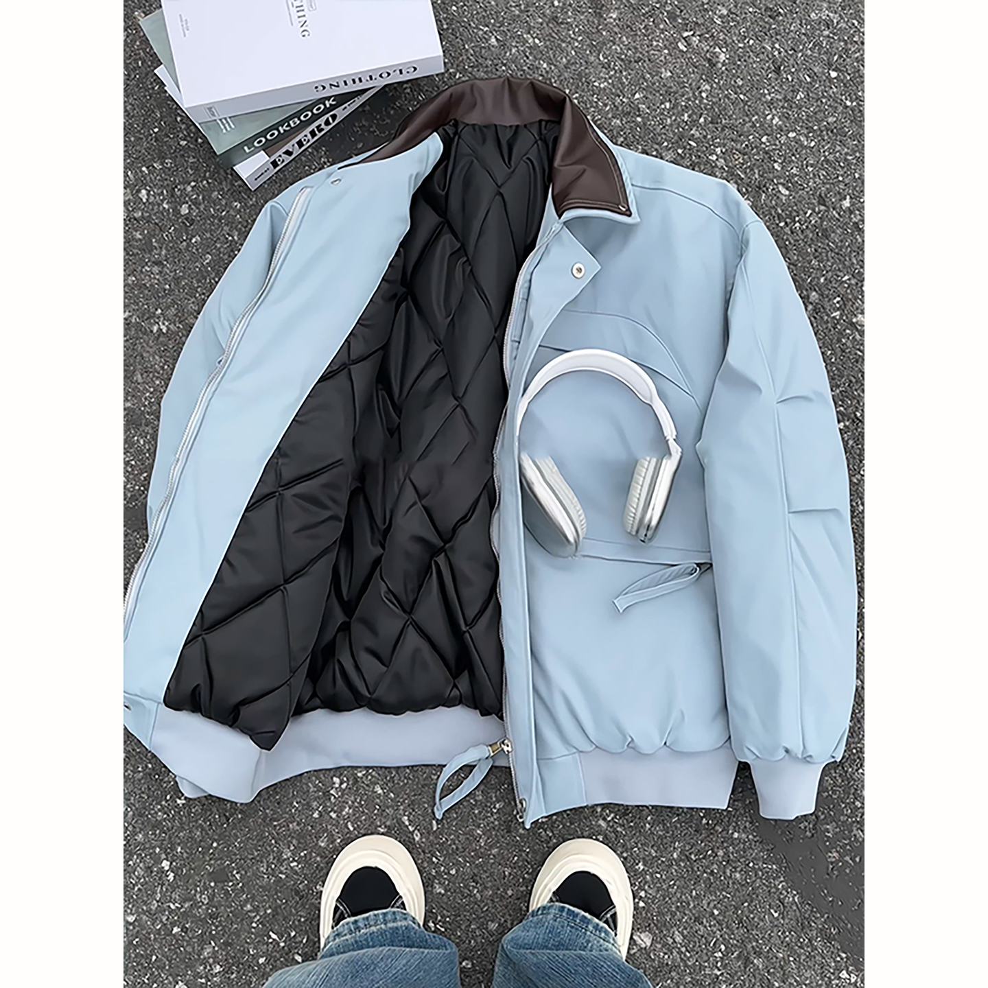 美式复古飞行员夹克棉服男款冬季