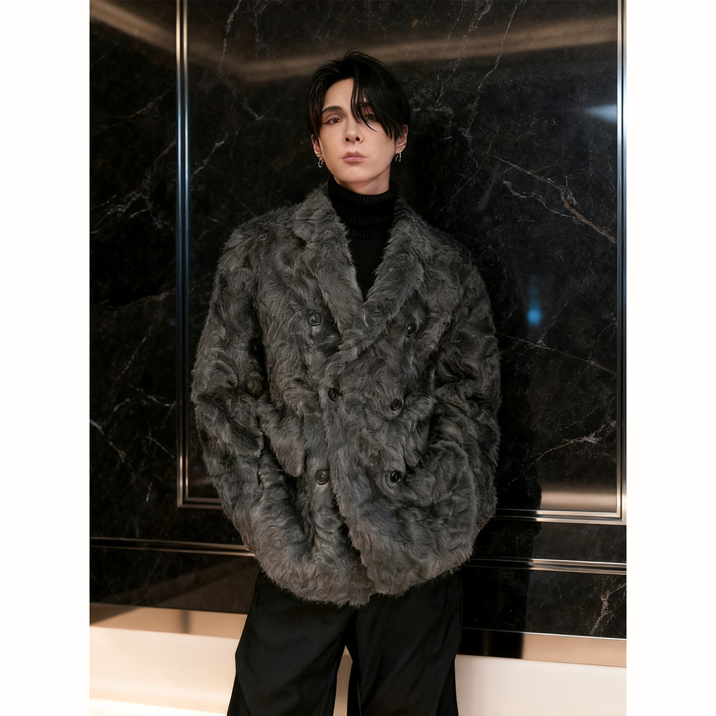 轻奢高级感小湖羊皮毛一体皮草