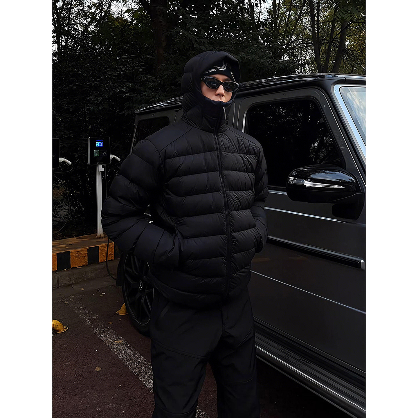 美式轻薄排骨羽绒服冬季保暖连帽