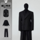 正装 黑色那不勒斯dk制服全套男士 西装 西服高级感成人礼礼服高中生