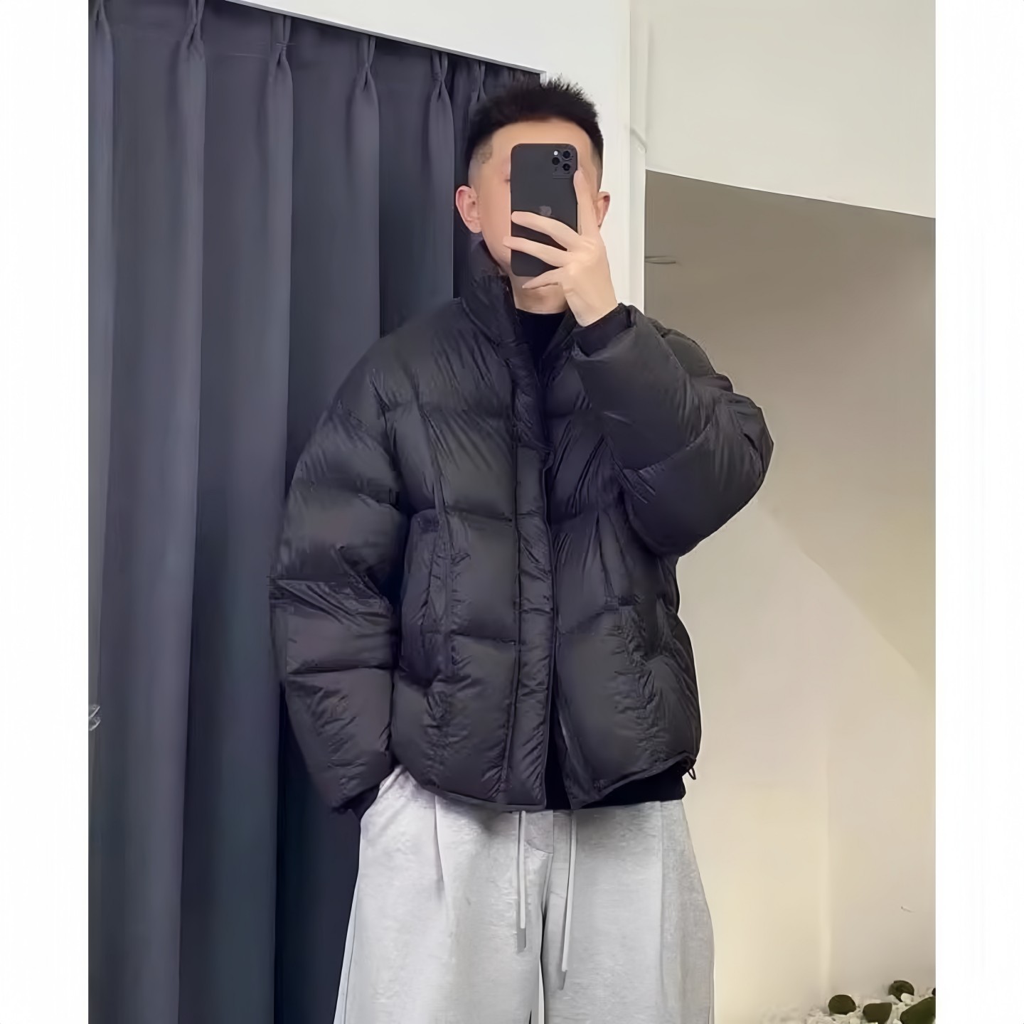 轻薄蓬松羽绒服男士冬季高级感