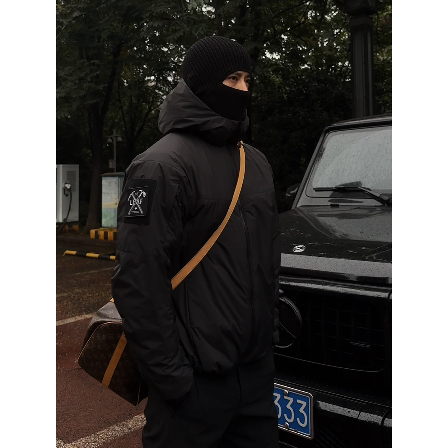 美式三防连帽夹克棉服男冬季户外