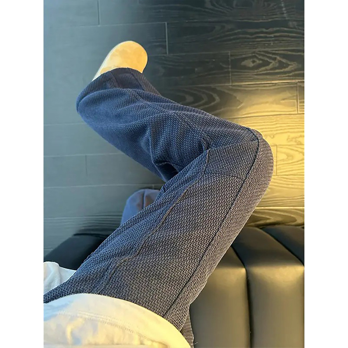 蓝灰色斜纹打褶加绒卫裤男款秋冬美式重磅针织裤子垂感直筒休闲裤,男装,卫裤,淘宝优惠券,粉丝福利购,淘宝优惠卷