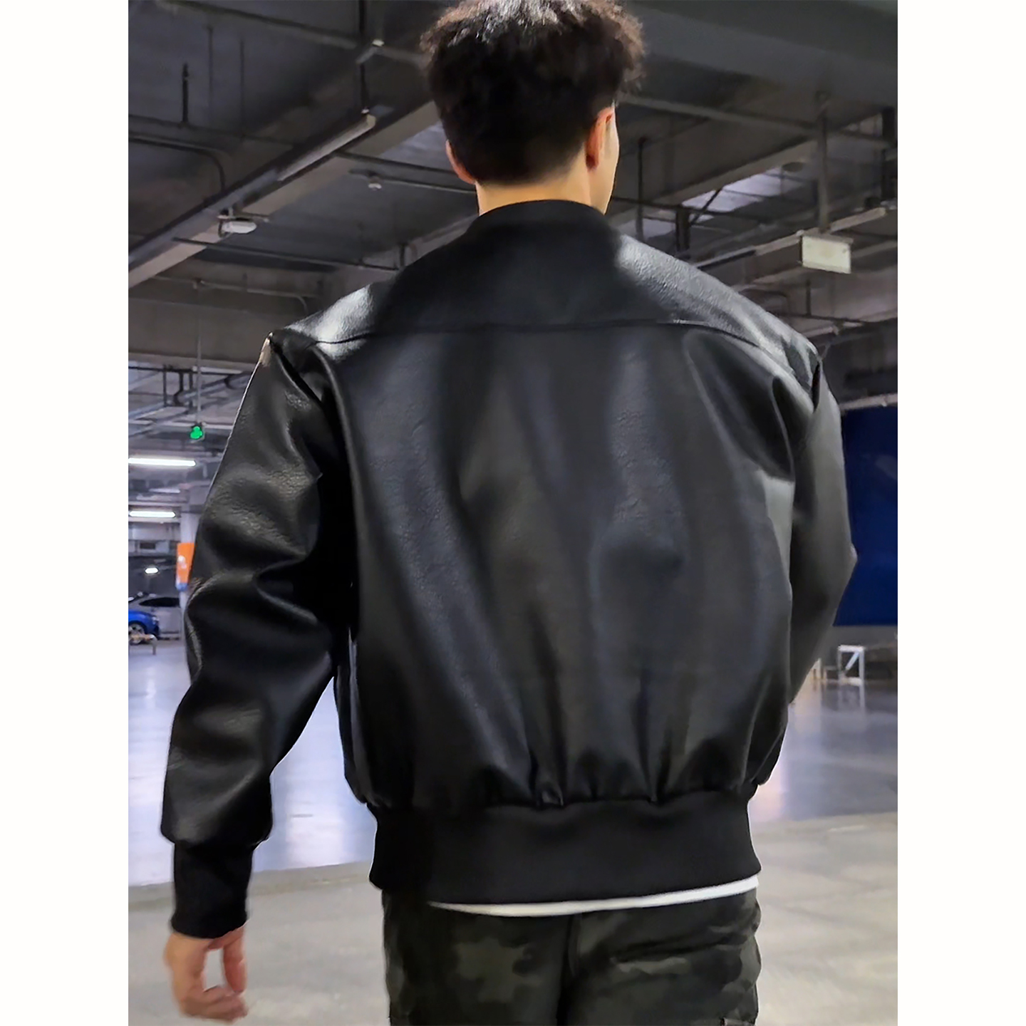 黑武士防泼水皮衣外套男秋季美式