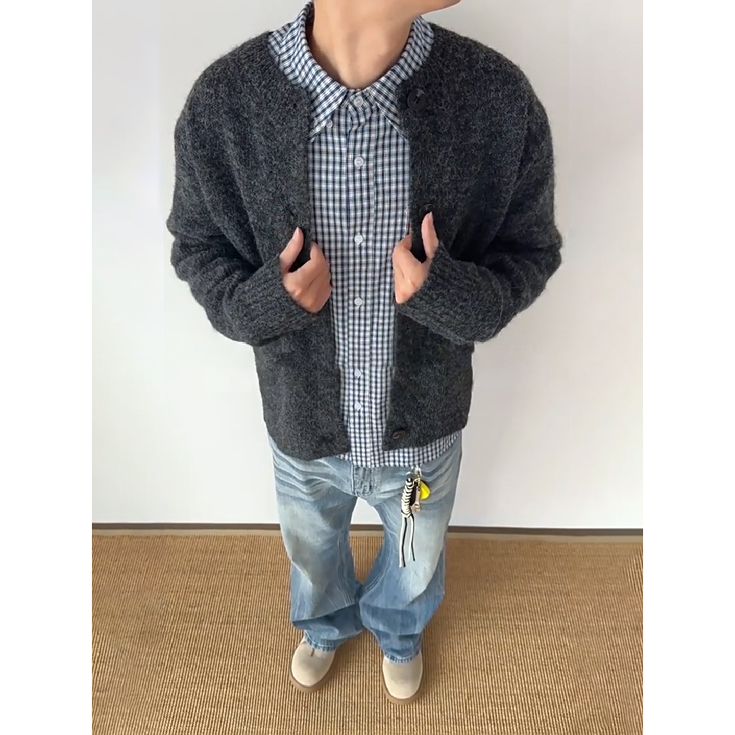 美式高级感毛衣男款秋冬季针织衫