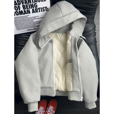 520g重磅夹棉加厚卫衣棉服男冬季