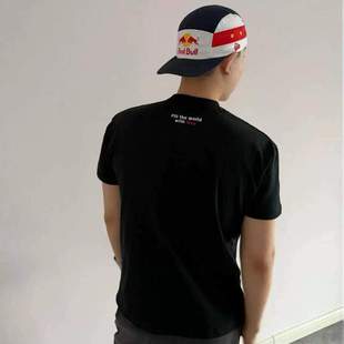 何以至此刺绣短袖男夏索罗娜凉感正肩t恤高级感痞帅运动五分袖