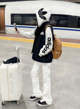 白色微喇加绒牛仔裤男款美式高街vibe显瘦裤子直筒修身窄版弯刀裤