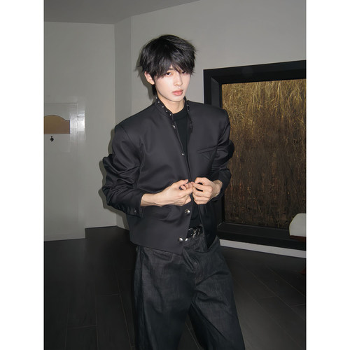 韩版修身西装jk男生制服套装高级