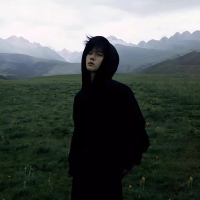 重磅黑色连帽卫衣男秋冬加绒加厚