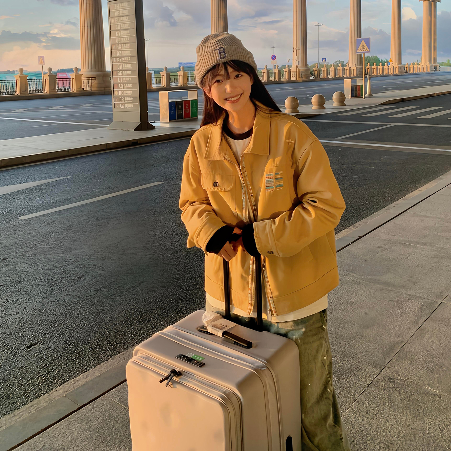 卡其色底特律夹克男秋季美式复古