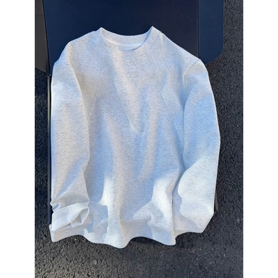 白花灰美式正肩卫衣秋季重磅硬挺