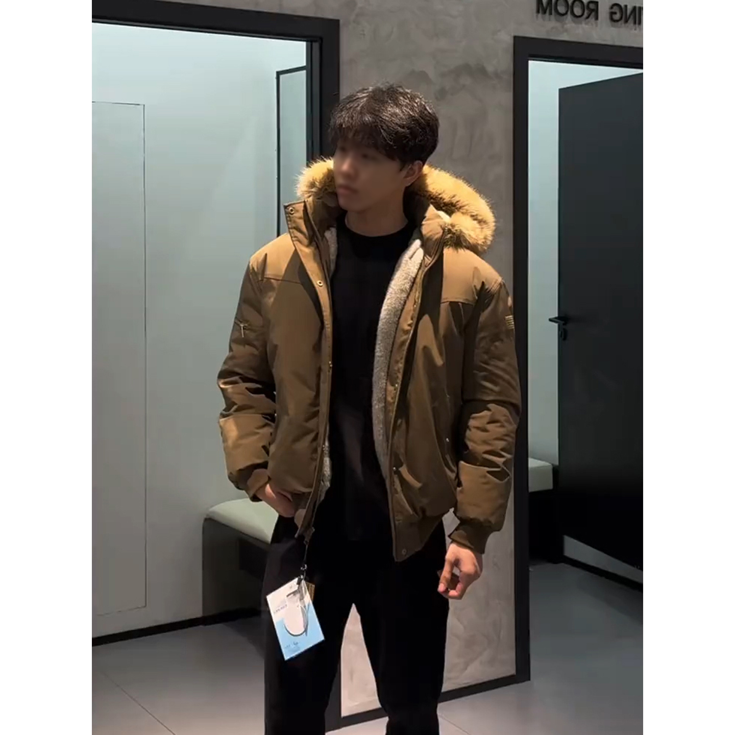 美式狼王座山雕羽绒服男款冬季