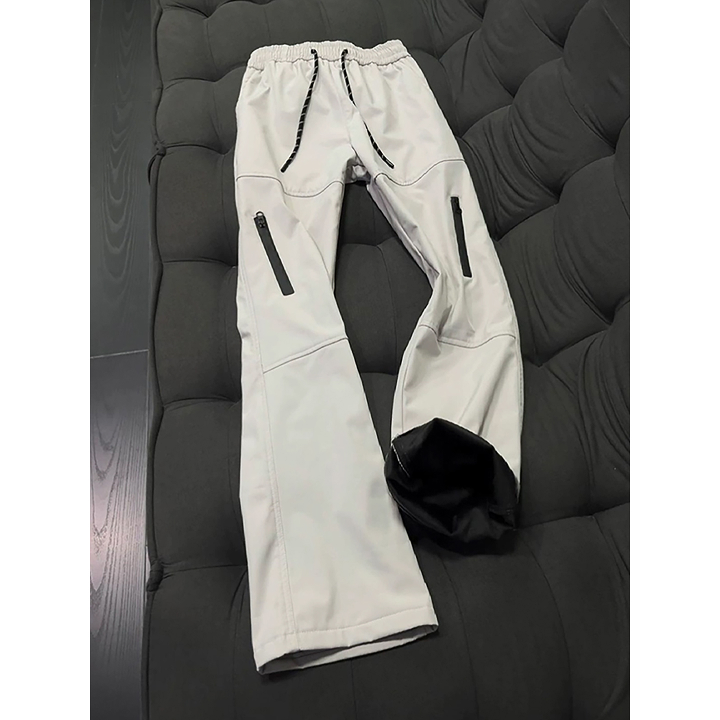 美式户外软壳加绒冲锋裤男款冬季