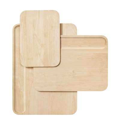 木质三件套砧板加厚桦木带槽双面可以用分类菜板FSC桦木切菜板