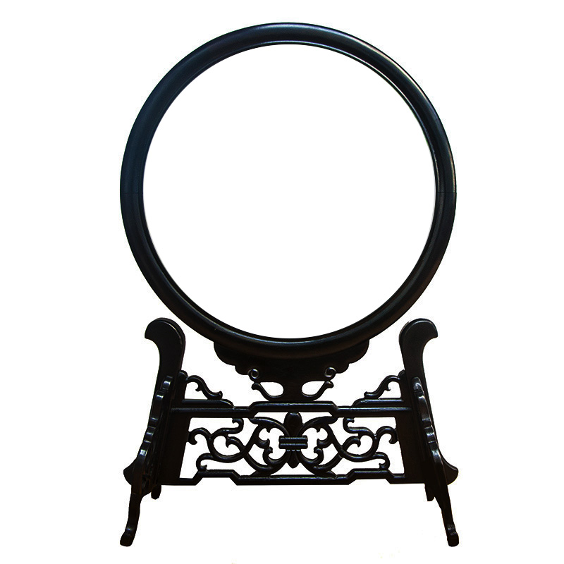 木质框架双面绣苏绣影楼相框剪纸摆件G字麦秆画胎毛画镶嵌石头皮