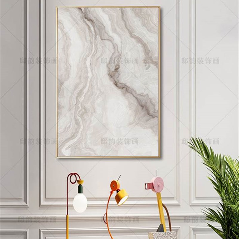 侘寂风抽象客厅装饰画q酒店民宿高级感壁画现代简约无边框挂画定