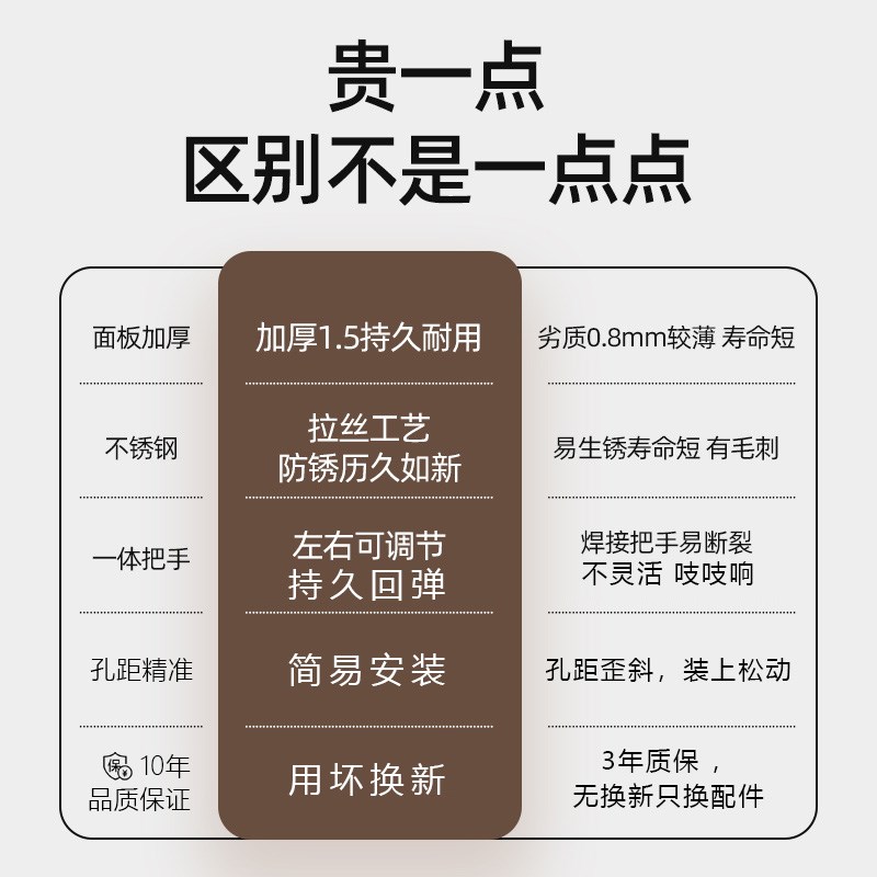 卫生间门锁d通用型家用厕所洗手间浴室单舌锁具铝合金不锈钢门把