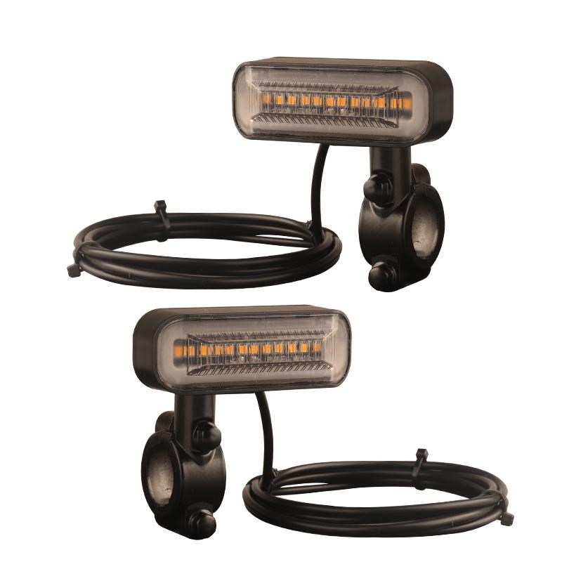 12v-48v电动车摩托车转向灯led流水闪光手把款U转弯灯高亮转向灯