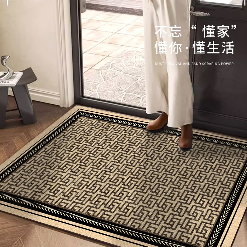 简约耐脏进门入户垫耐磨r防滑玄关家用客厅地毯高级入户门地垫定