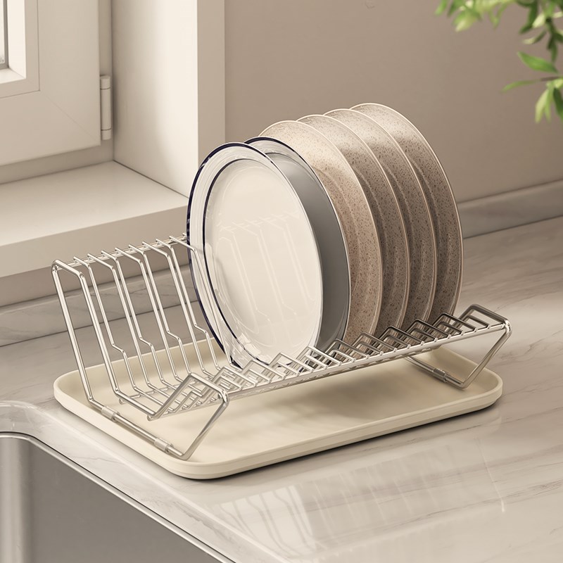 304不锈c钢沥水碗盘架台面厨房家用放碗碟子收纳层架碗盘柜整体橱