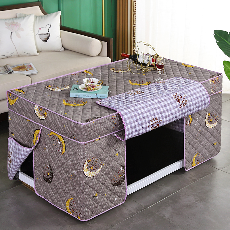 新款烤火卓子罩h套加厚电炉罩长方形茶几桌布电暖炉套取暖桌罩防