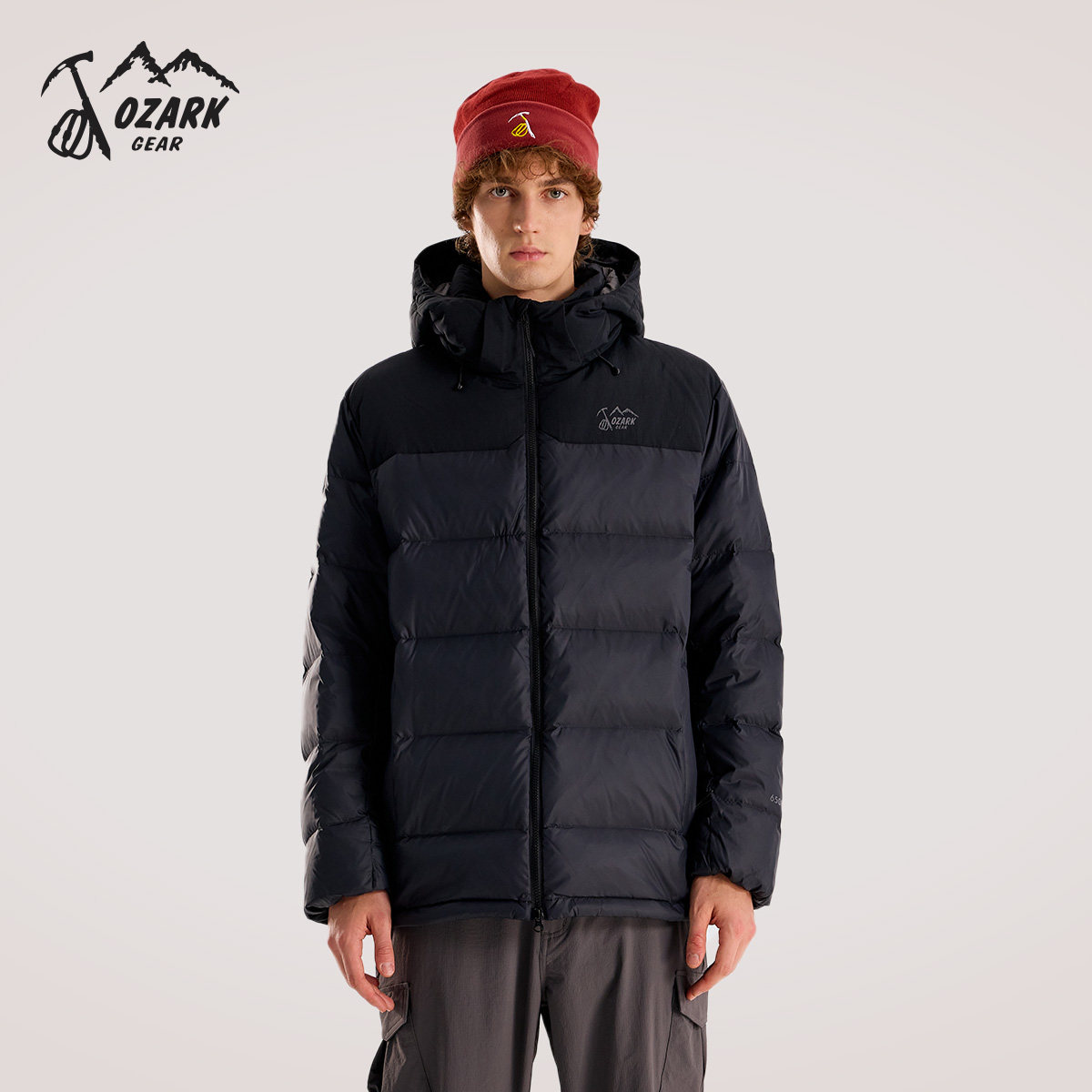 ozark/奥索卡lasa厚中长羽绒服情侣款2024秋冬新款户外连帽外套