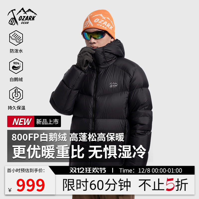 户外防风防水透气羽绒服