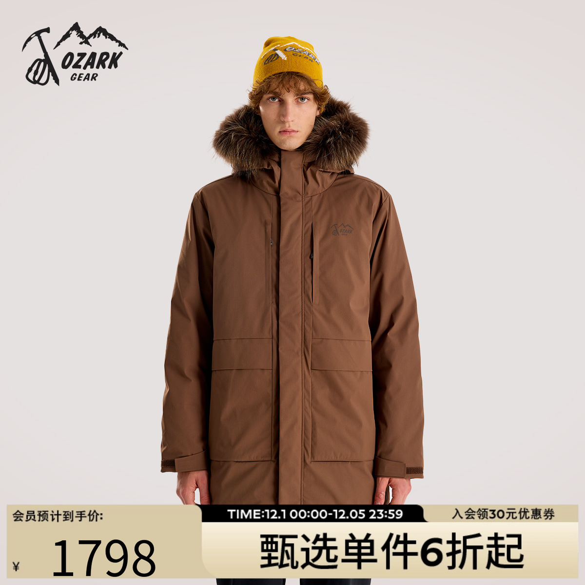 奥索卡防风羽绒PARKA服