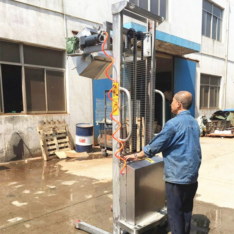 hoular好拉全不锈钢堆高车升降叉车SUS304电动油桶翻转车堆垛车,商业/办公家具,平板手推车/工具车/爬楼机,淘宝优惠券,粉丝福利购,淘宝优惠卷