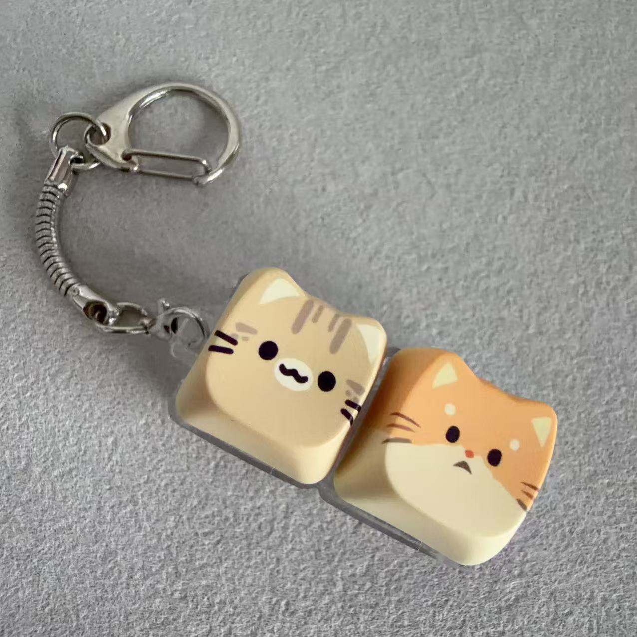 2键解压按键玩具PBT猫咪小狗键帽