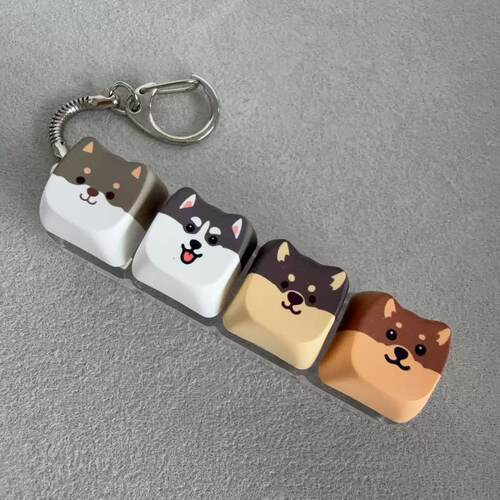 4键小狗pbt解压狗狗按键解压玩具