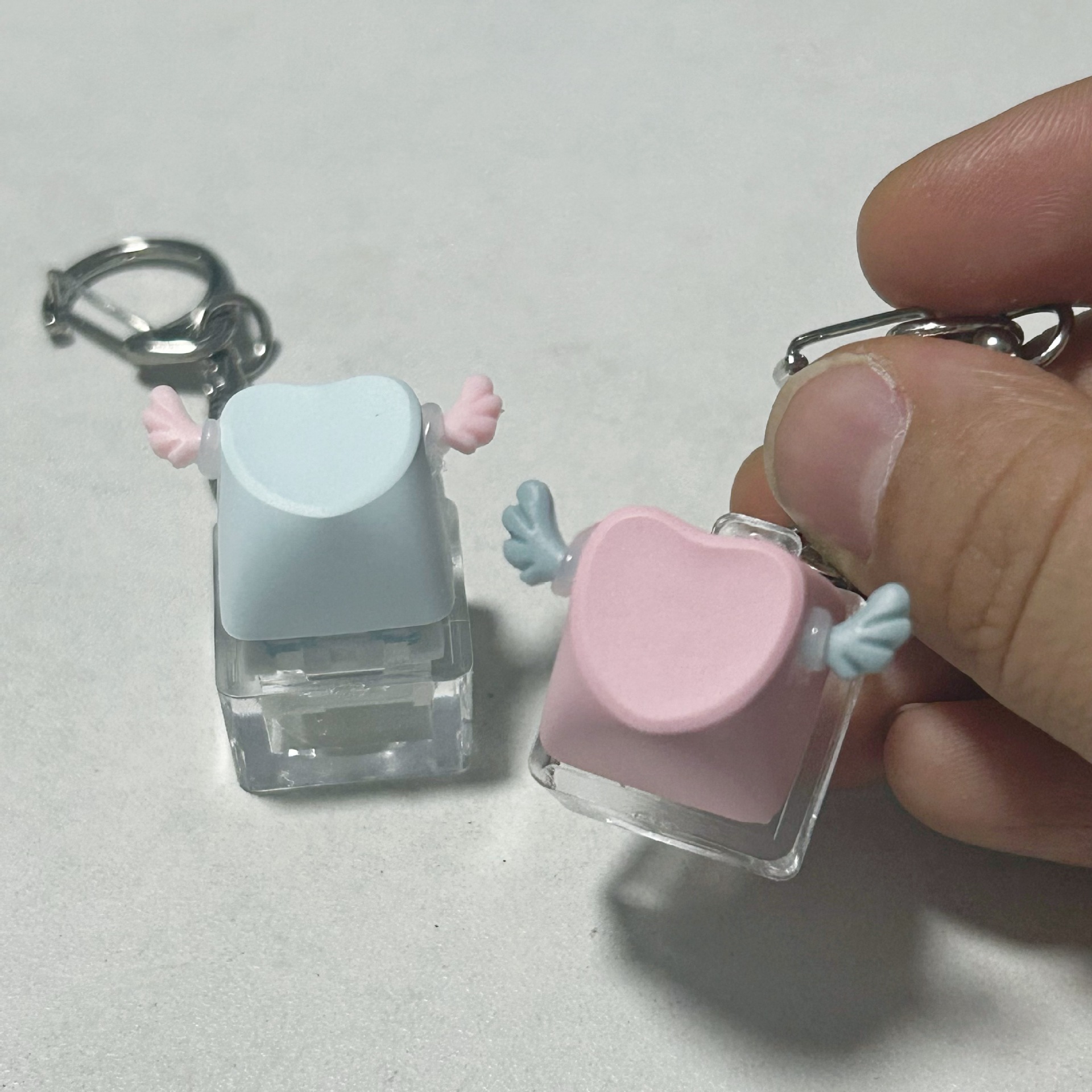 爱心键帽R4高度1u彩色机械键盘P