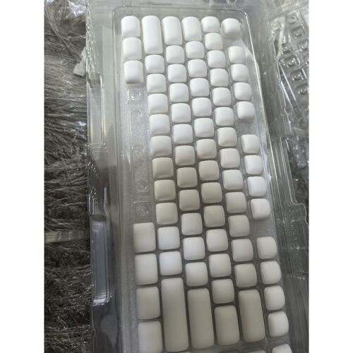 MOG白色馒头主题键帽面包键帽MO