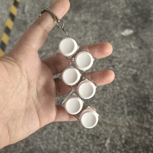 跨境奶盖按键解压玩具钥匙扣指尖