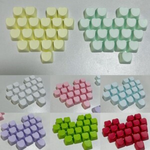 爱心组合键帽pbt材质十字通用