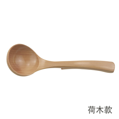 木制烹饪防滑小木勺子短柄大汤勺小号粥勺T饭勺厨具实木勺