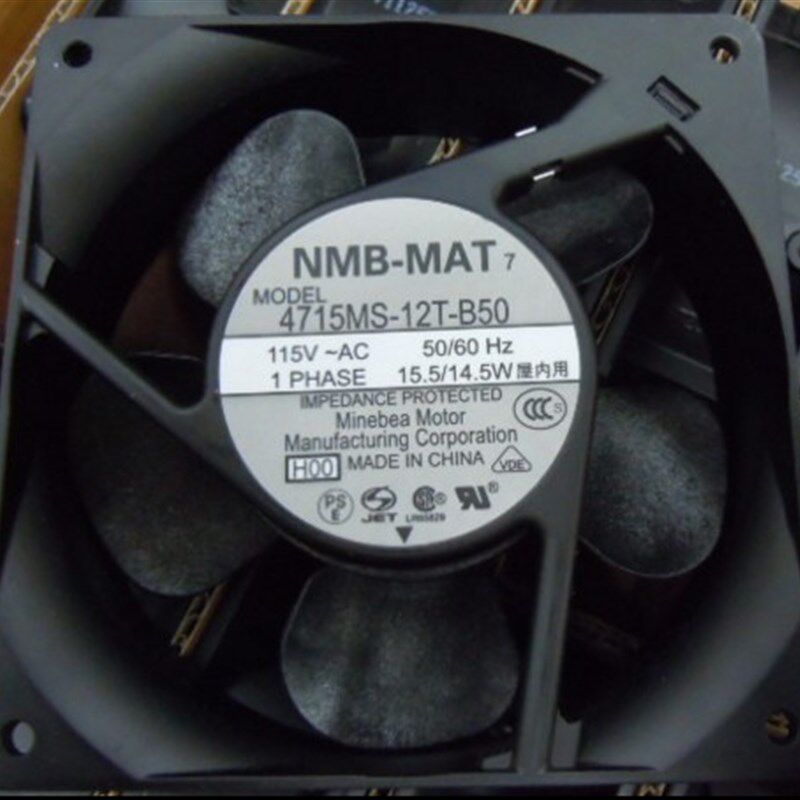 NMB 12CM厘米12038 115V 11/10W 工业轴流散热风扇4715MS-12T-B30