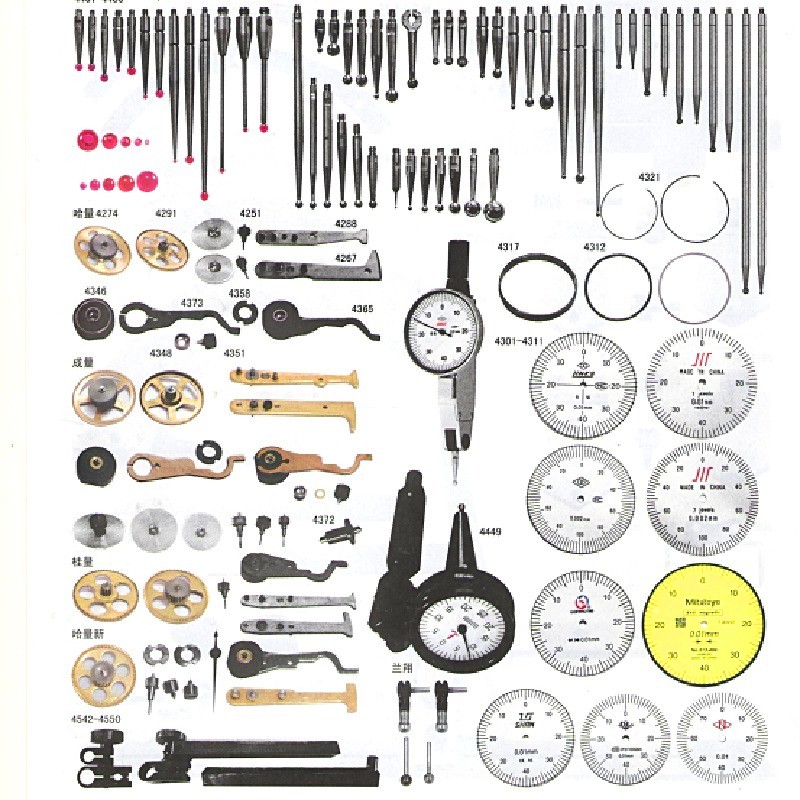 杠杆百分表千分表指示表带表指针量具配件支架测头表头表蒙表盘