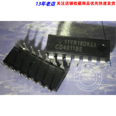 CD4011BE 集成电路芯片 DIP-14脚封装  原装进口