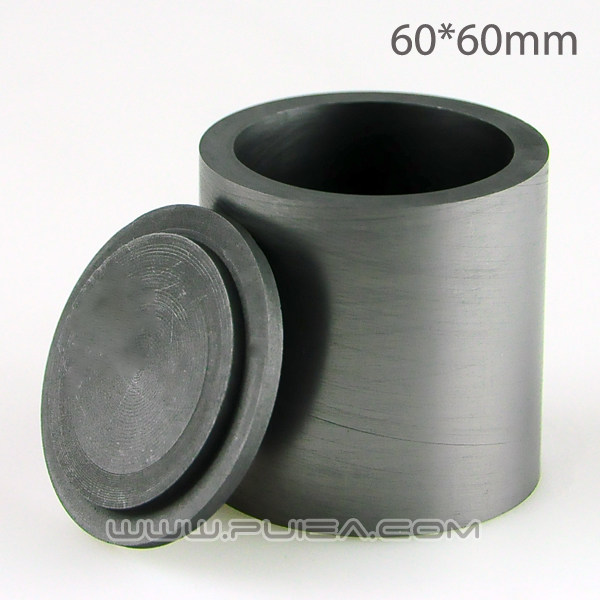 直形圆形石墨坩埚 60*60mm 带盖 高纯度直形石墨槽 试验冶炼